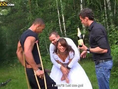 Post-Wedding Outdoor Adventure: Anal, Facial & DP with Sergei, Eric & Lupe Burnett