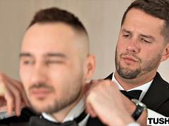 In den arsch, Blondine, Blasen, Doppelpenetration, Handjob, Küssen, Flotter dreier