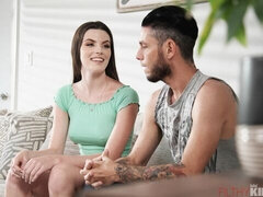 Cutie with hairy pussy Fiona Frost feels an upcoming orgasm