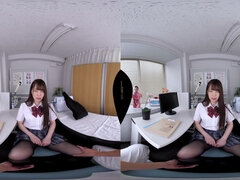 Dive into a Japanese virtual thrill with daring student raw charm