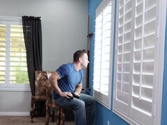 Dirty whore Lily Lane is done with her pervy neighbor