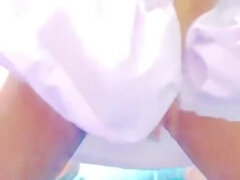 Anal, Asiatisk, Kvinna, Fingering, Onani, Fitta, Solo, Uniform