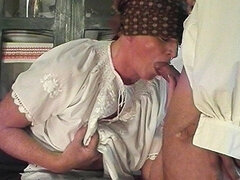 Elsö alkalom, Német, Nagyi, Hd, Érett koros, Anyuci, Vöröshajú, Durva