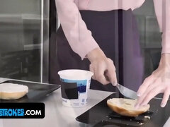 Stepbrother pranks Bunny Colby and fills her with hot cum