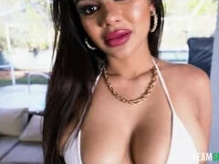 18 ans, Brunette brune, Tromperie, Tir de sperme, Faciale, Petite amie, Hd, Fille latino