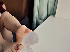 Amatör, Dildo, Europeisk, Fötter, Fetisch, Fotfetisch, Italiensk, Tonåring