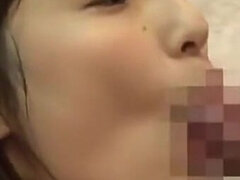 Amateur, Asiatique, Salle de bains, Sucer une bite, Tir de sperme