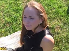 Sexy stripper gets fucked in the park