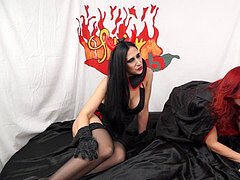 아마추어, 흑갈색 머리, 이탈리아인, 레즈비언, 수음, 밀프, 엄마