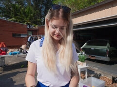 Grote mammen, Bruinharig, Flashing, Openbaar