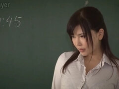 Asiático, Chica, Tetas grandes, Japonés, Estudiante, Maestra, Trio, Tetas