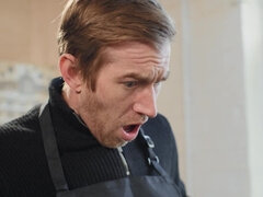 Tussi, Grosse titten, Blondine, Blasen, Hundestellung, Hd, Milf