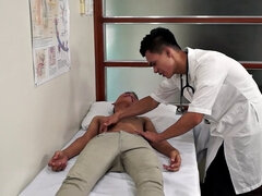 Asian twink fingered and sucked by doctor in the infirmary