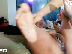 Obciąganie, Celebrantka, Ciemna karnacja, Orgazm