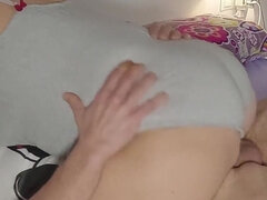 素人, デカ尻, 茶髪の, 中出し, 自家製, 淫乱熟女, 馬乗り, 妻