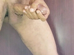 Leie, Grosser schwanz, Spermaladung, Schwul, Behaart, Selbstgemacht, Masturbation, Solo