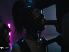 Bondage sadomaso, Gola profonda, Dominazione, Fetish, Lattice, Leccata, Cavalcando, Tette