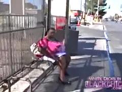 Ole ugly big black bitch with ash underneath her tiddays with no ass!! My type of bitch lol