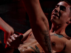 HotHouse - RED HOT Gay GYM Turns EVEN HOTTER With TWO JOCKS Fucking Hard