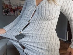 Robe, Européenne, Petite femme, Jarretelles