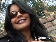 Mind-Blowing Italian Beauty Masturbates In Public Place