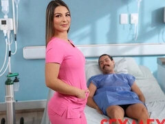 Duży tyłek, Duży kutas, Obciąganie, Styl na pieska, Pielęgniarka