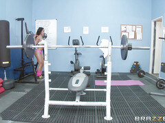 Brunette, Gym, Truser, Softcore