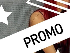 Afrykański, Czarny, Obciąganie stopami, Nylon, Rudowłosa