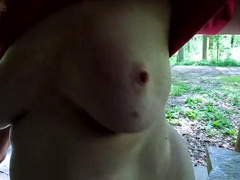 Busty German Babe Spanked & Slapped Outdoors - Public BDSM Punishment