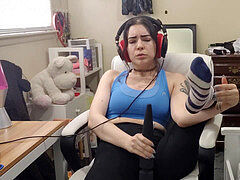 Music cum, big ass, wear headphones