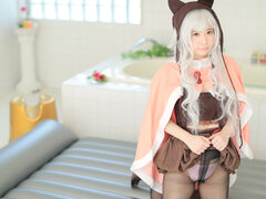 Kurumi Chino is cosplaying and looking super fuckable