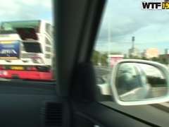 Anal, Tetas grandes, Morena, Al aire libre, Público