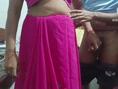 Indian village couple puts on a show while having some fun outdoors