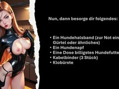 Anális szex, Kötözés – fegyelmezés, Mocskos duma, Domina szerep, Német, Megalázás, Maszti, Büntetés