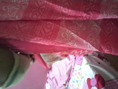 Wife Skirt and Saree Wearing Hot