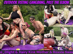 Outdoor Fisting Gangbang - Past the Elbow Featuring Jasmine_dlight, Hairy Kink Mоther & Roxxie Sweetheart