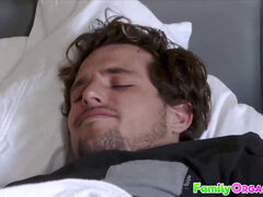 Brown-haired, mother, morning