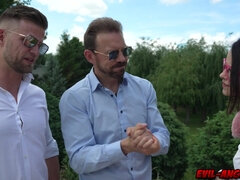 Anal, Traseiro, Anal duplo, Dupla penetração, Baixinhoa, Magrinha, Adolescente, Tetas