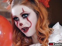 Creepy teenage Scarlet Skies fucks stepbro