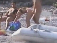 Spiaggia, Pompino, Brunetta, Europea, Facciale, Giochi, Gruppo, Figa