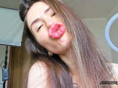 Amatoriale, Brunetta, Fetish, Baciando, Solo