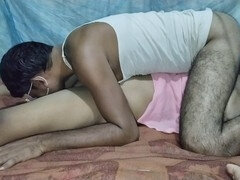 Innocent and hot girlfriend has her first intense fuck with boyfriend in their apartment building