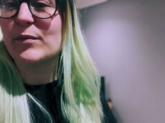 Amador amadora, Mulher linda e grande, Por trás do pano, Óculos, Tatuagem