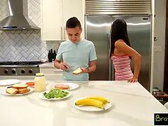 Bitchy Isa Bella Sucks Stepbro Deepthroat Then Begs Cum On My Face After Rough Doggy