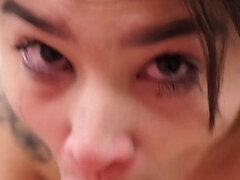 Quick POV Blowjob by Effy End and Martin Spell.