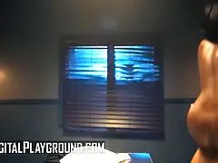 Digitalplayground - nicole kittu2019s police duties warmth up with Alex Jones in a steamy interrogation room