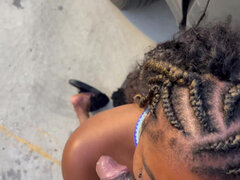 Amatør, Stor røv, Sort, Pik sutte, Komme på ansigtet, Hårdt, Pov, Kone