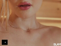 Tussi, Grosse titten, Erotisch, Lesbisch, Lecken, Rotschopf, Tätowierung, Titten