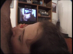 Kuřba, Brunetka, Pár, Spermie v puse, Podpätky, Drobunké, Stockings, Zastarané