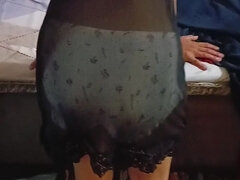 Afrikaner, Sort, Par, Indier, Lingerie, Pov